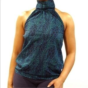 Tucker For Target Geometric Print Chiffon Halter‎